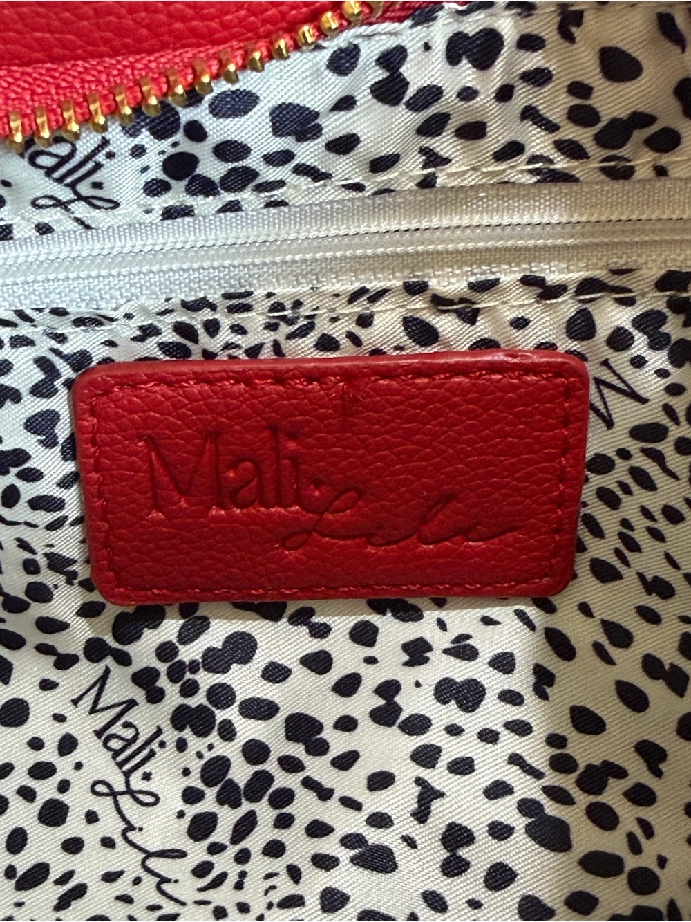 Mali + Lili Red Pebbled Vegan Leather Small Shoulder Bag Bow Strap Accent - Picture 5 of 10